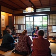 Authentic Tea Ceremony and Calligraphy in Kyoto with River View Authentic Tea Ceremony and Calligraphy in Kyoto with River View