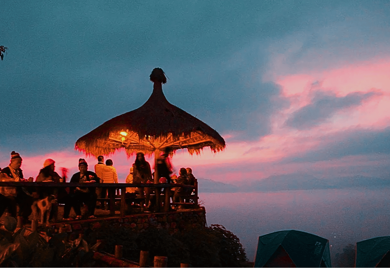 Pai-Highlights: Sonnenaufgang in Yun Lai & Sonnenuntergang in Two Huts (privat)