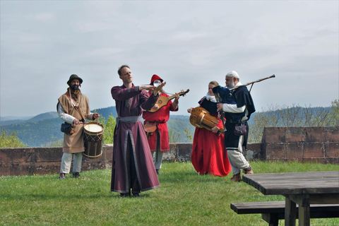 Castle of Lichtenberg: Entrance to the medieval market and show in Alsace Medieval banquet: unusual feasting at the castle