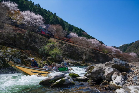 Kyoto Hozugawa River Boat Sagano Romantic Train Tour From Kyoto