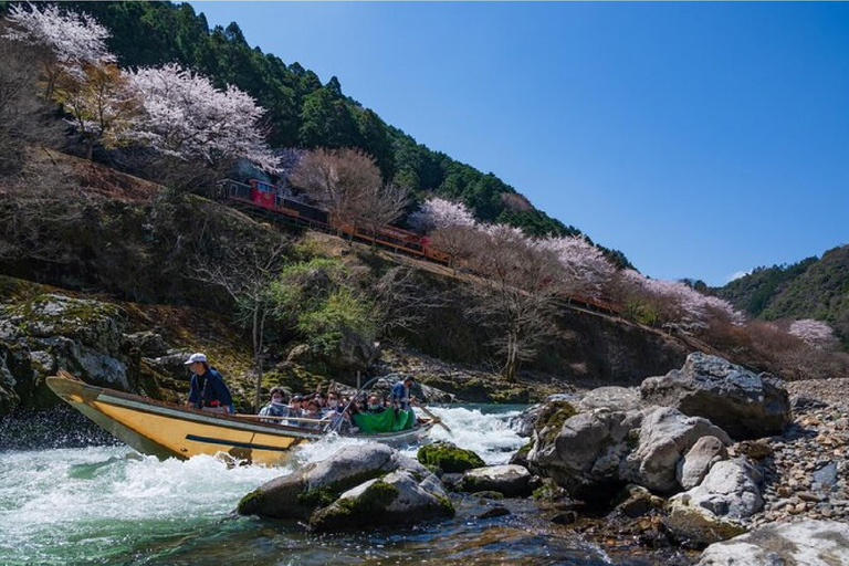 Kyoto Hozugawa River Boat Sagano Romantic Train Tour From Kyoto