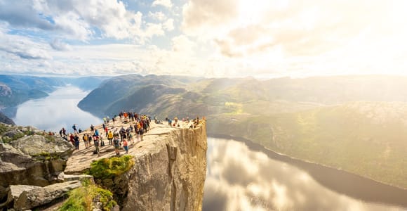 Von Stavanger aus: Pulpit Rock Geführte Wanderung mit Abholung