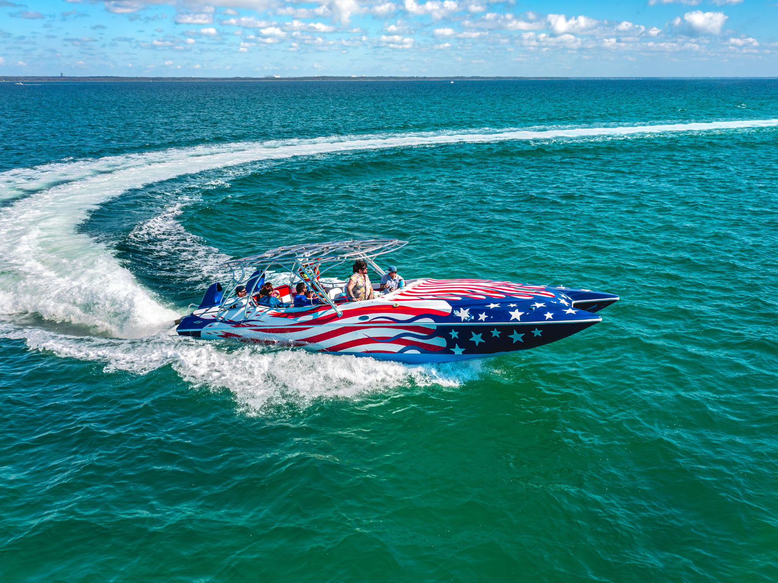 Destin: Nervenkitzel-Fahrt mit dem Schnellboot Screaming Eagle