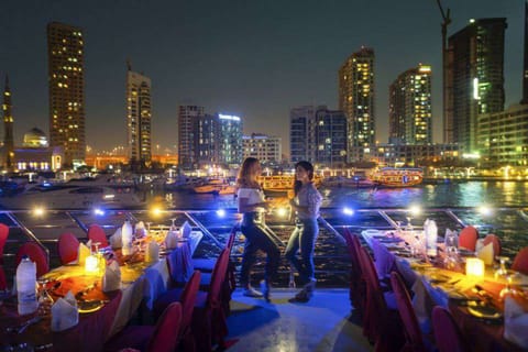 Dubai Dhow Cruise Marina Dinner with Transportation