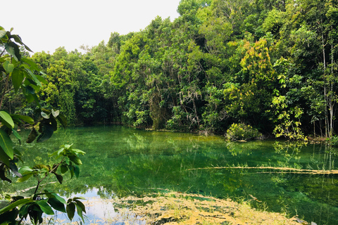 Krabi: viagem de meio dia à piscina esmeralda e cachoeira de fontes termais