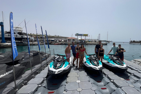 Excursion en JetSki le long de la côte de Maspalomas.