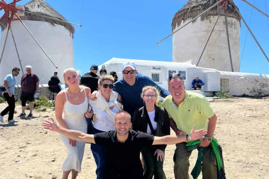 Mykonos: Kleingruppentour für Kreuzfahrtpassagiere - Abholung im Hafen. Foto: GetYourGuide Mykonos: Kleingruppentour für Kreuzfahrtpassagiere - Abholung im Hafen. Foto: GetYourGuide