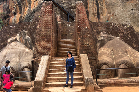 Tour privato di Sigiriya e Dambulla di un giorno interoTour partendo dalla zona di Negombo