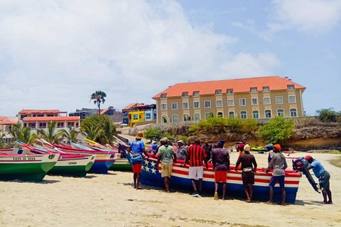 From Praia: Principal Valley Hike & Relax in Tarrafal Beach Shared Group Tour