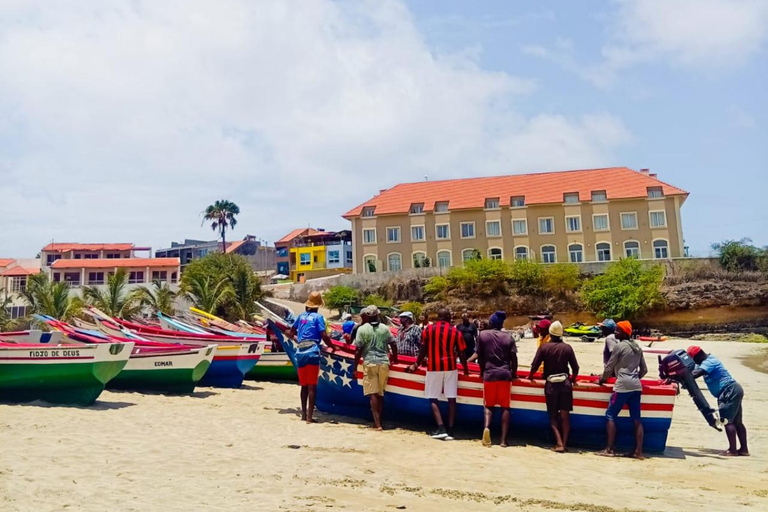 From Praia: Principal Valley Hike & Relax in Tarrafal Beach Shared Group Tour
