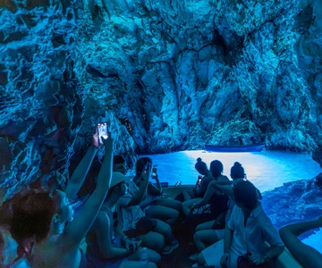 Split or Trogir: Blue Cave, Vis, and Hvar Speedboat Tour