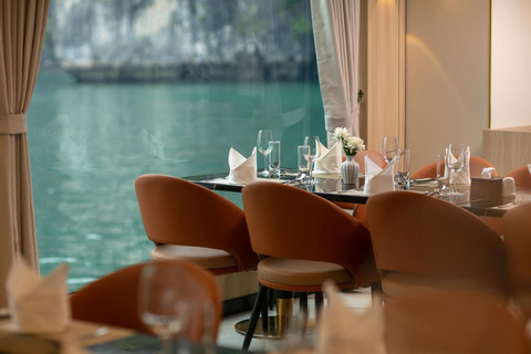 Ha Long Bay Day Tour by 6-Star Sea Octopus President Cruise Sea Octopus President: Explore Ha Long Bay with Buffet Lunch and Pool