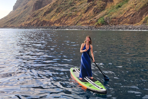 Calheta: Private Catamaran Tour - With Open Bar & Snacks Sunset Tour with Snorkeling & Paddleboarding/ Max 18 people
