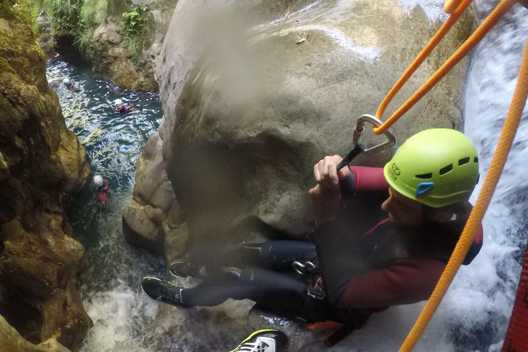 Río Verde, Otivar, Granada: canyoning crystal clear waters jumps and rappel
