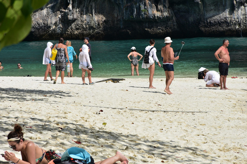 Krabi: Odisseia pelas ilhas Hong e Paraíso em lancha rápidaPasseio turístico