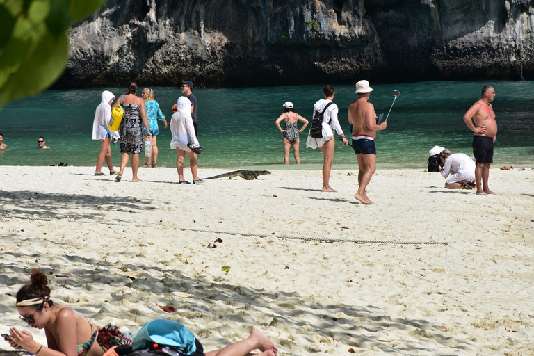 Krabi: Odisea por las islas Hong y Paraíso en lancha rápidaTour turístico con kayak