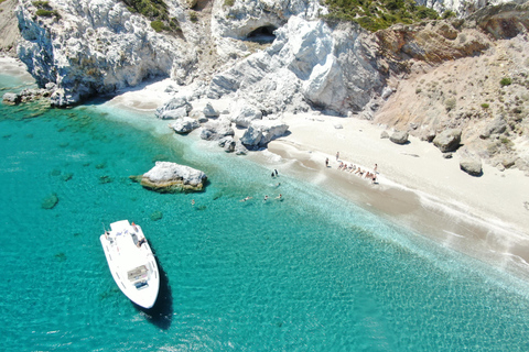 Milos: Half-Day Speedboat Cruise to Kleftiko with Snorkeling Shared Half-Day Speedboat Cruise with Snorkelling