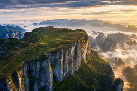 Zhangjiajie: Qixing Mountain Tickets & Adventure Options Cliff Hammock Via Ferrata Route