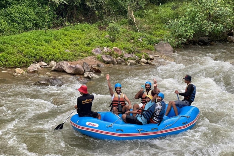 Aventura en Phuket: cueva de los monos, rafting, tirolina y cascadaTour sin cuatrimoto