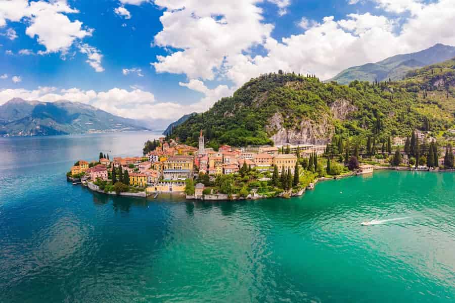 Ab Mailand: Como, Lugano und Bellagio Exklusive Bootsfahrt