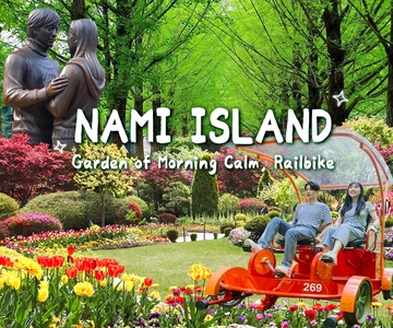 From Seoul: Nami Island, Korean Garden & Rail Bike Day Trip