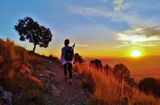⭐ Sonnenuntergangswanderung & Gipfel der Sierra Nevada mit Welpe ⭐