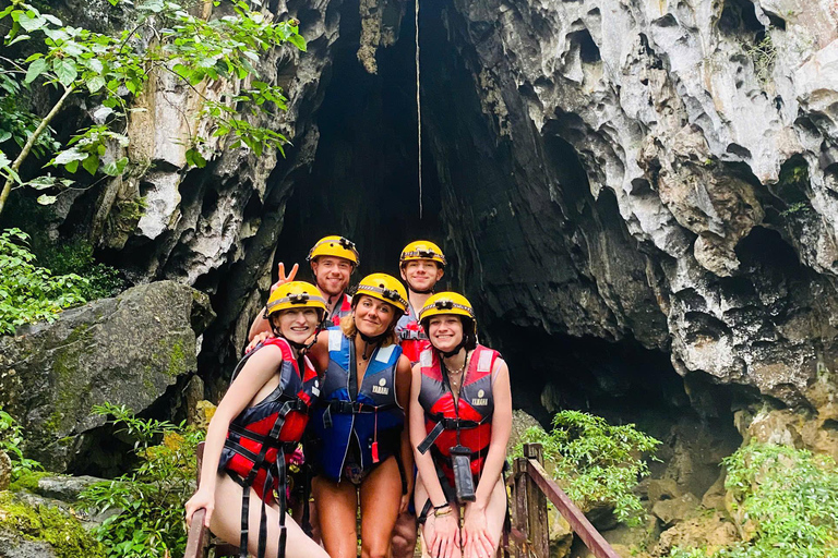 Phong Nha: Zipline Dark Cave & Paradise Cave Exploration Option 4: Full Adventure Experience - Drop-off in Hue