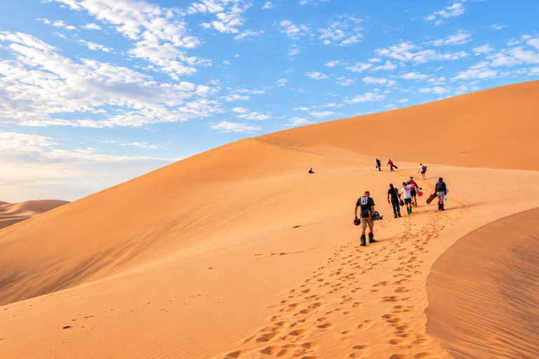 From Fes: 3-Day Merzouga Desert Tour to Marrakech Standard Desert Camp Experience (Shared Facilities)