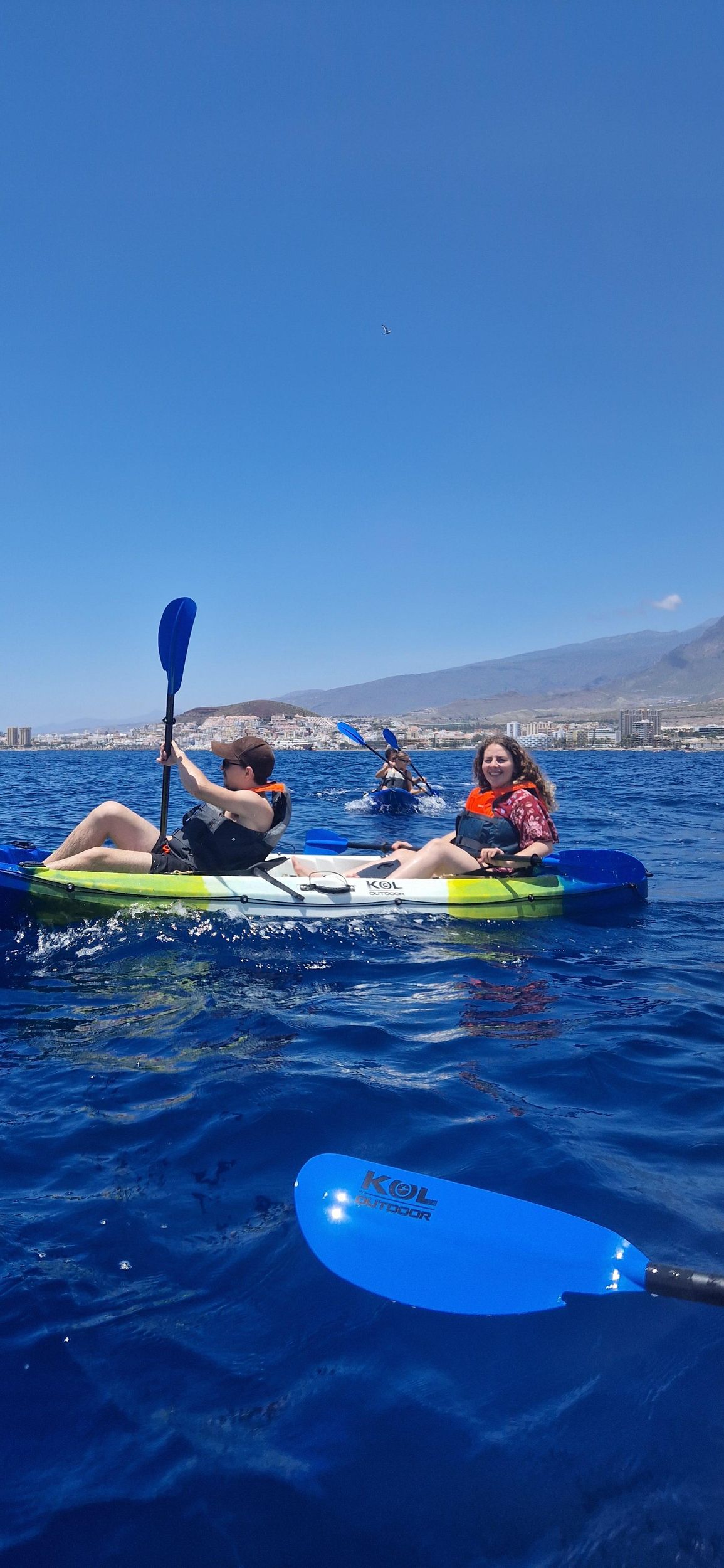 Los Cristianos: Geführte Kajak- und Schnorcheltour