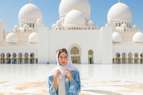 Visite guidée d&#039;une demi-journée à Abu Dhabi avec prise en charge à l&#039;aéroport et au portVisite partagée en espagnol