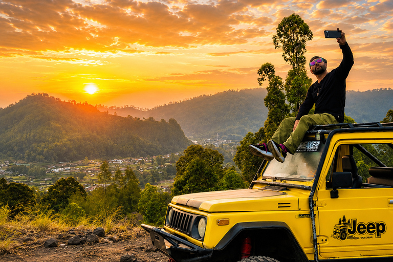 Bali: Mount Batur Jeep, Hotspring And Ubud Waterfall Tour All Included In This Option