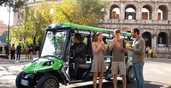 Rome Golf Cart Tour: Top Landmarks & Hidden Gems with Gelato