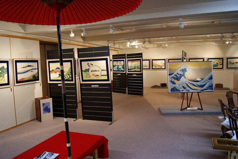 Kyo-arashi Shibori Scarf Class at Kyoto Shibori Museum