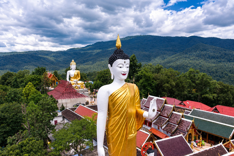 Chiang Mai: Bamboo Rafting, Waterfall & Temple Tour