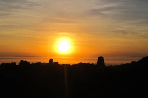 Da Flores: Tour guidato all'alba delle rovine di Tikal