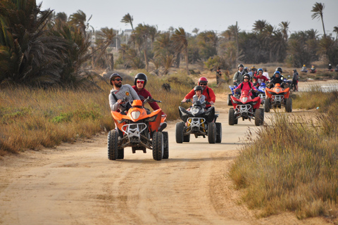 Djerba: Guided Quad Bike Tour with Blue Lagoon Stop