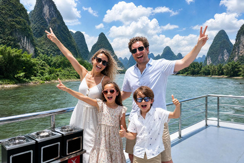 Guilin: Scenic 4-Star Li River Cruise to Yangshuo 4-Star Li River Cruise with English-Speaking Guide