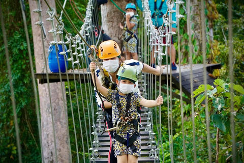 Angkor Zipline en ontdek hoogtepunt Angkor wat met zonsondergangPrivétour