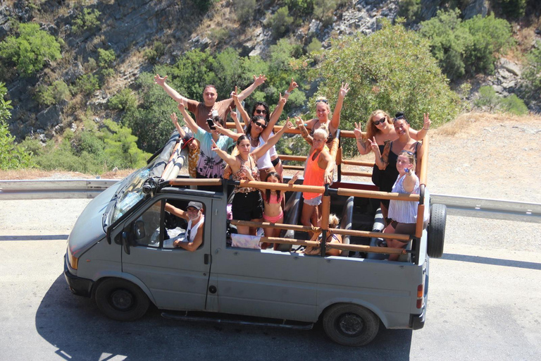 Alanya: Excursión 2 en 1 a la Cueva Dim, el Río Dim y Safari en Jeep