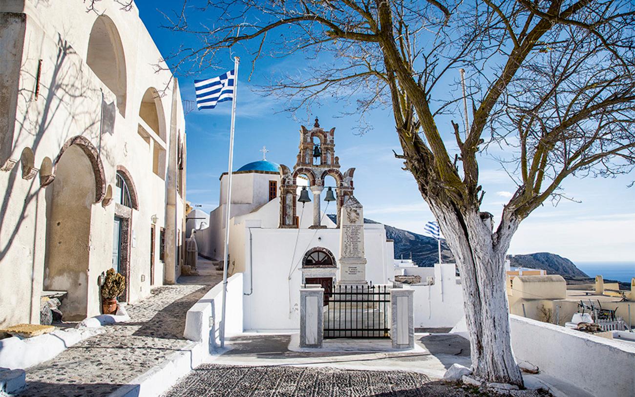 Das malerische Santorin, Tradition und Kultur