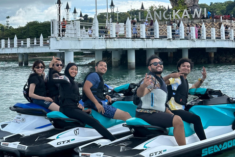 Langkawi Jet Ski Tour Dayang Bunting Video gratuito con droneOpzione moto d&#039;acqua a doppio pilota