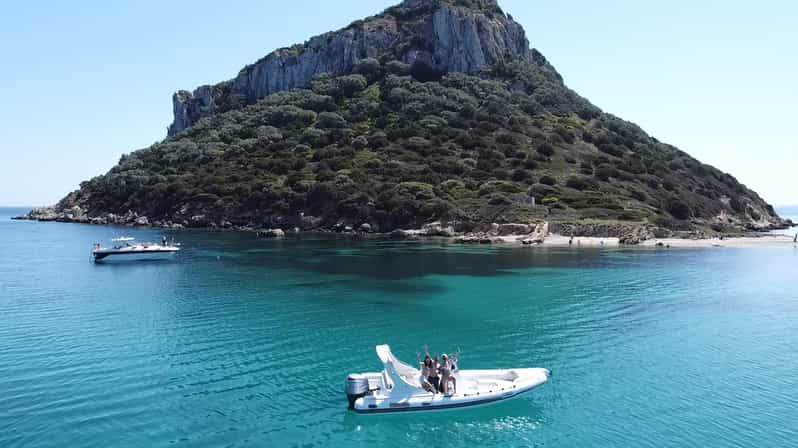 Olbia: Passeio de barco para ver golfinhos e mergulhar com snorkel