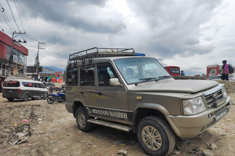 De Katmandú a traslado en jeep compartido a Salleri.Katmandú a Salleri Transporte privado/Jeep.