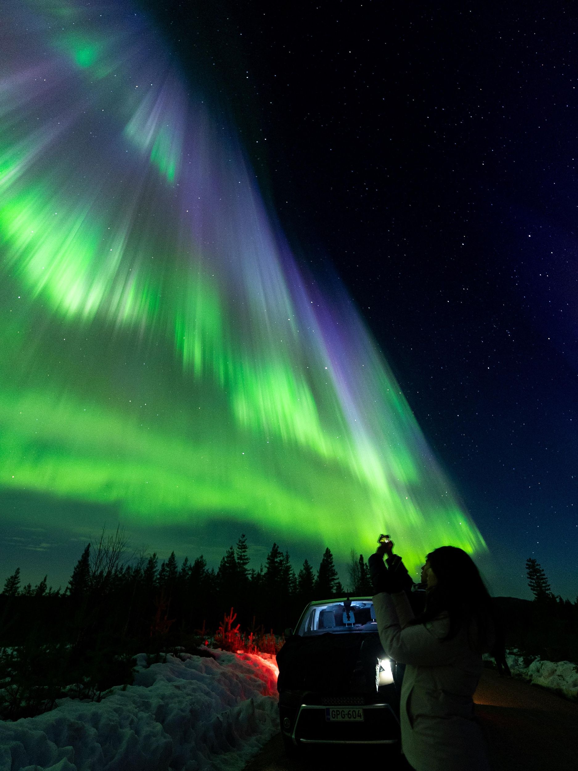 Rovaniemi: Nordlichter-Kleingruppentour mit Fotos