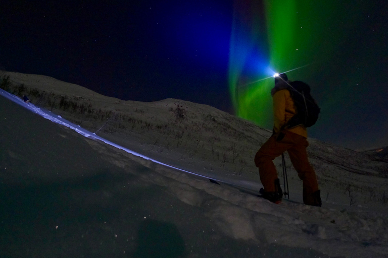 Senja: Northern Lights Snowshoe Hike with Guide & Snacks