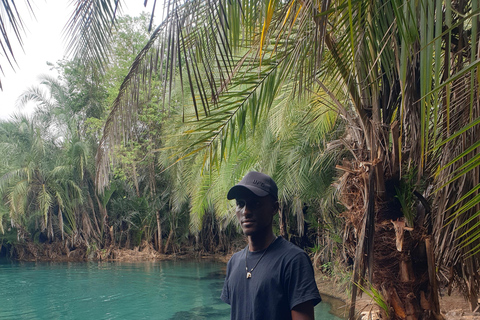 Se baigner dans la piscine naturelle de la source thermale de Chemka dans le cadre d&#039;une excursion d&#039;une journée