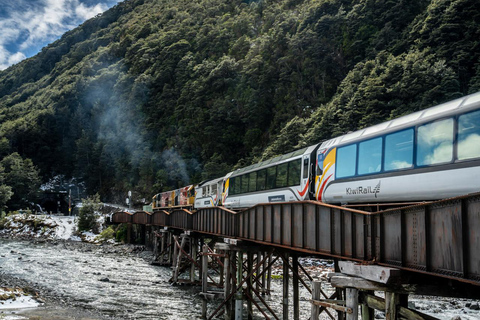 Excursión de Christchurch a Franz Josef con TranzAlpine (sólo ida)