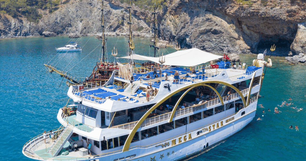 Party Boat Trip to the Scenic Coves of Kemer From Antalya GetYourGuide