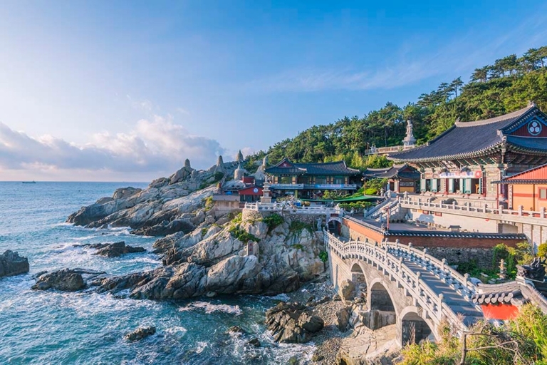 Le meilleur de Busan : temples de la mer, excursion en yacht et village de GamcheonVisite partagée, rendez-vous à la gare de Haeundae