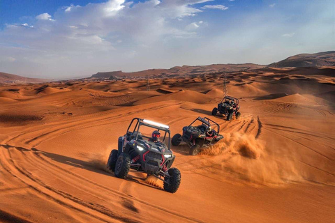 Dubai: Desert Safari with Camel Ride, Quad Bike & BBQ Dinner Shared Desert Safari with BBQ Buffet Dinner